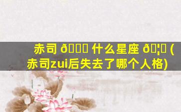 赤司 🐎 什么星座 🦉 (赤司zui
后失去了哪个人格)